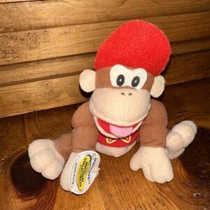 Diddy Kong Nintendo 64 Collectibles Beanbag 1997 Officially Licensed 5"